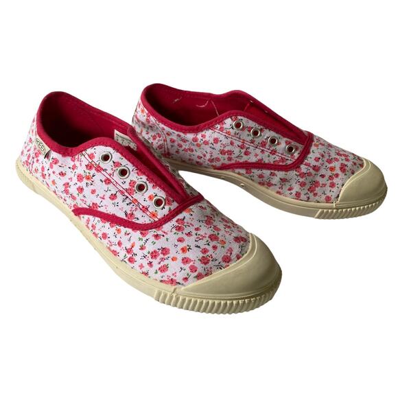 KEEN Slip-On Flower Print Sneaker 5 Vegan Comfy - Picture 1 of 11